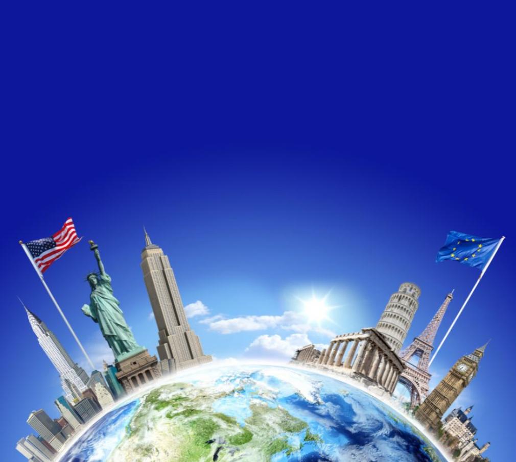 a earth image blue sky there is country signnature or famouse places shown these are images present as we are provide these countries visa services