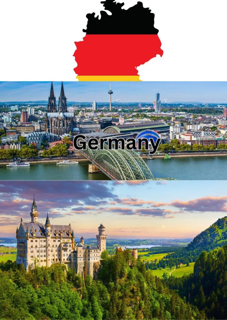 a germany image with there flag and gurujivisa provide there visa