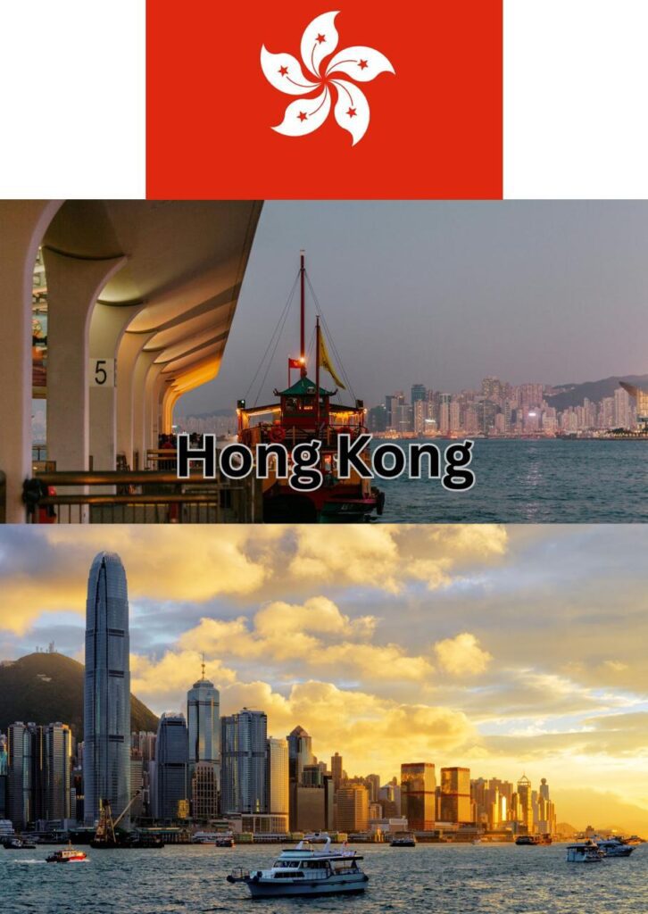 a honkong image with there flag and gurujivisa provide hongkong visa