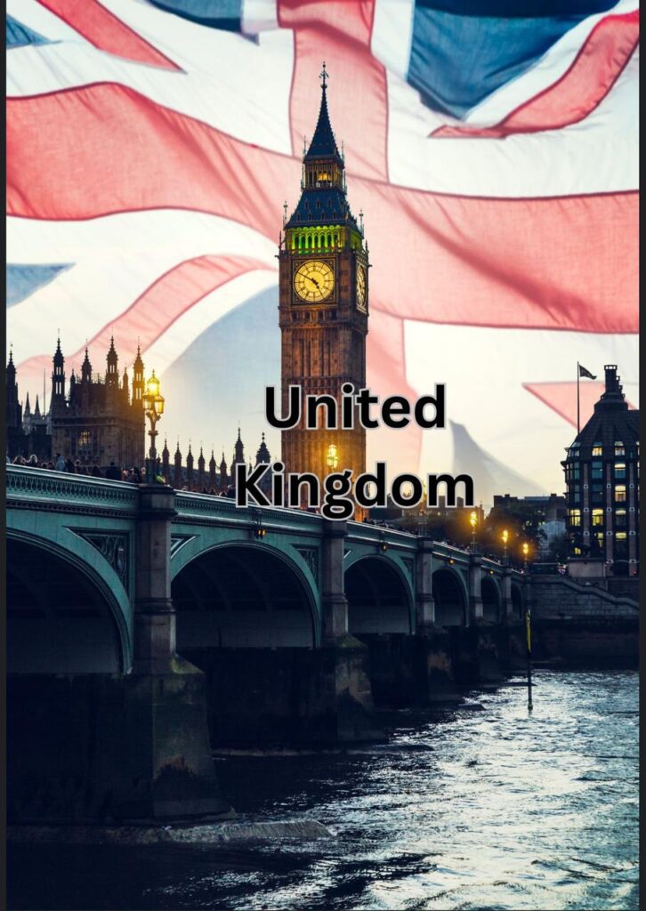 a united kingdom image with there flag and gurujivisa provide there visa