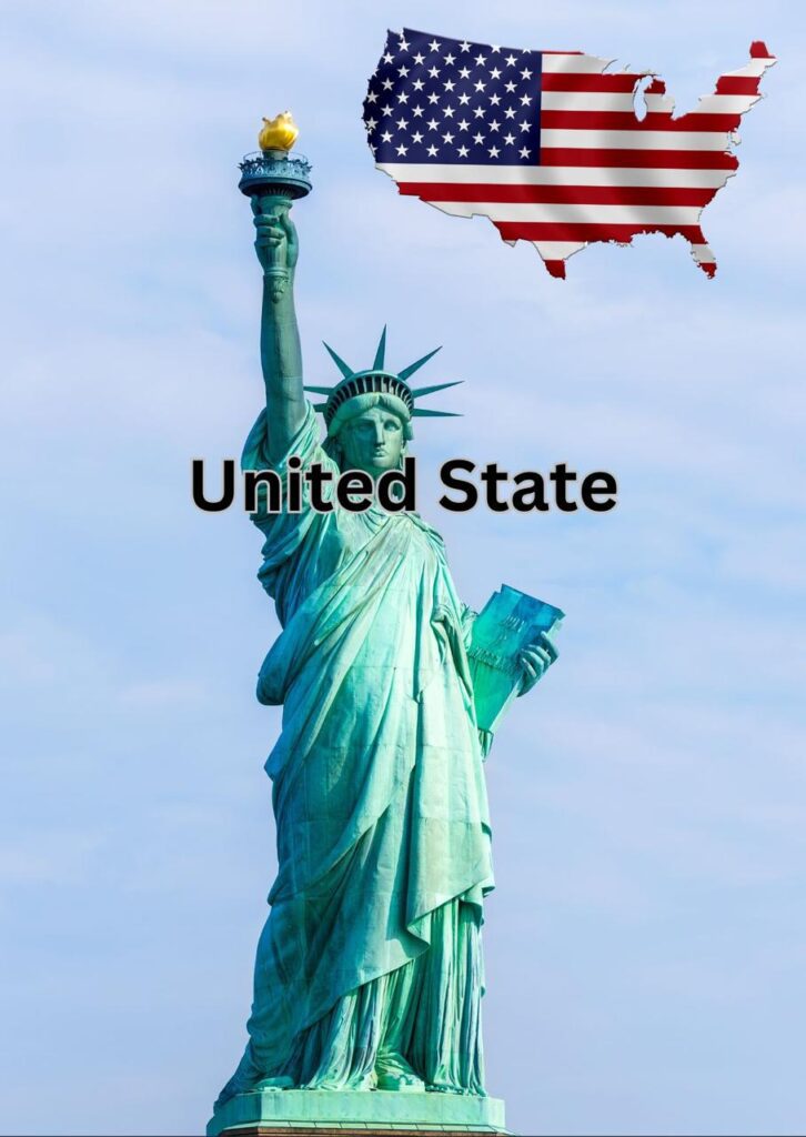 a US image with there flag and gurujivisa provide there visa